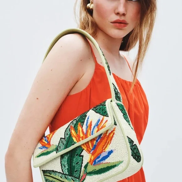 STAUD Beaded Tommy Bag - Birds of Venice - Picture 5 of 13